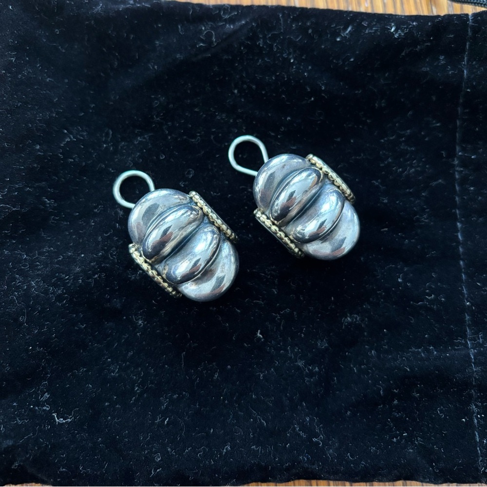 Pre-owned Lagos Caviar 925 Sterling Silver and 18K Gold Shrimp - Large Size - Picture 4 of 4